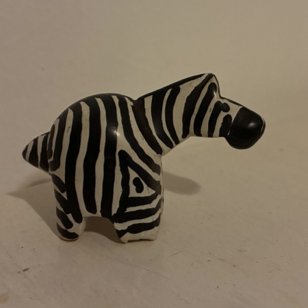 Zebra soapstone klein