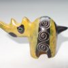 Neushoorn soapstone klein geel