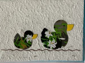 Kaart eendjes groen