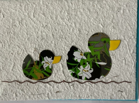 Kaart eendjes groen