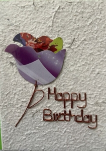 Kaart tulp happy birthday
