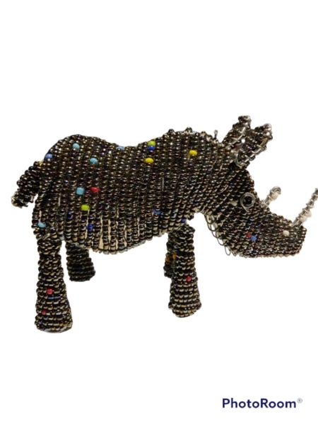Neushoorn van kraaltjes