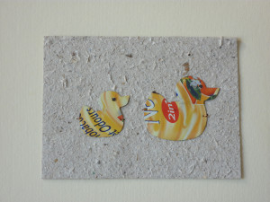Kaart Eendjes geel