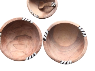 Schaaltje hout rond klein