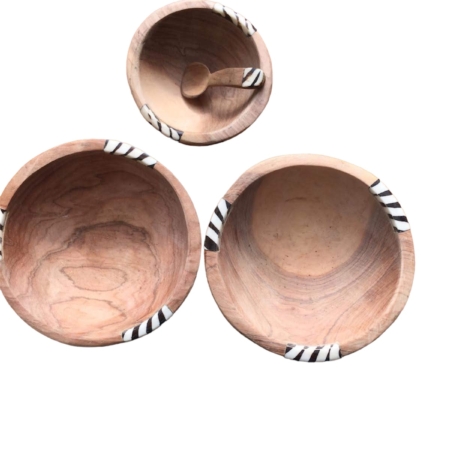 Schaaltje hout rond klein