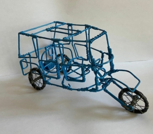 TukTuk ijzerdraad blauw
