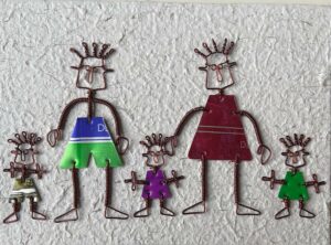 Kaart gezin 3 kinderen