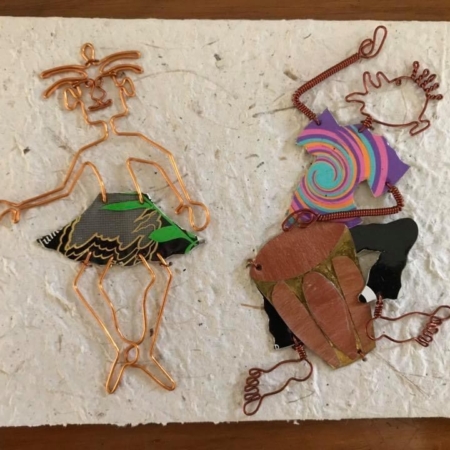 Kaart afrikaanse dansers