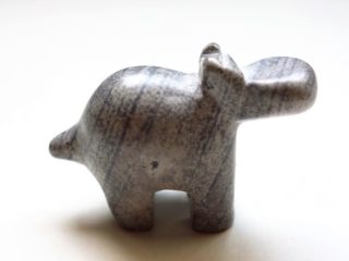 Nijlpaard soapstone klein grijs