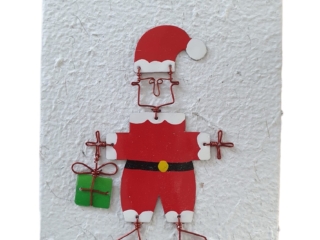 Kaart kerstman staand